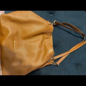 Camel Michael Kors shoulder strap purse